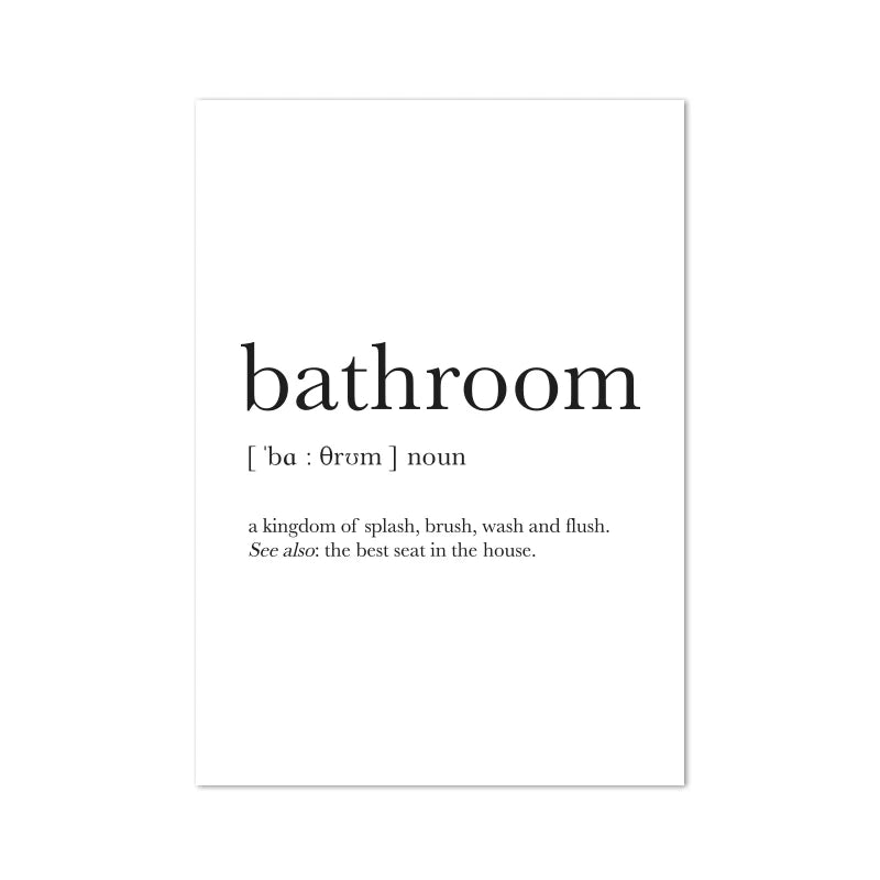Funny Bathroom Sign Canvas Prints And Poster Let that Sh*t Go Quote Toilet Art for Men Painting Wall Picture Bathroom Decor