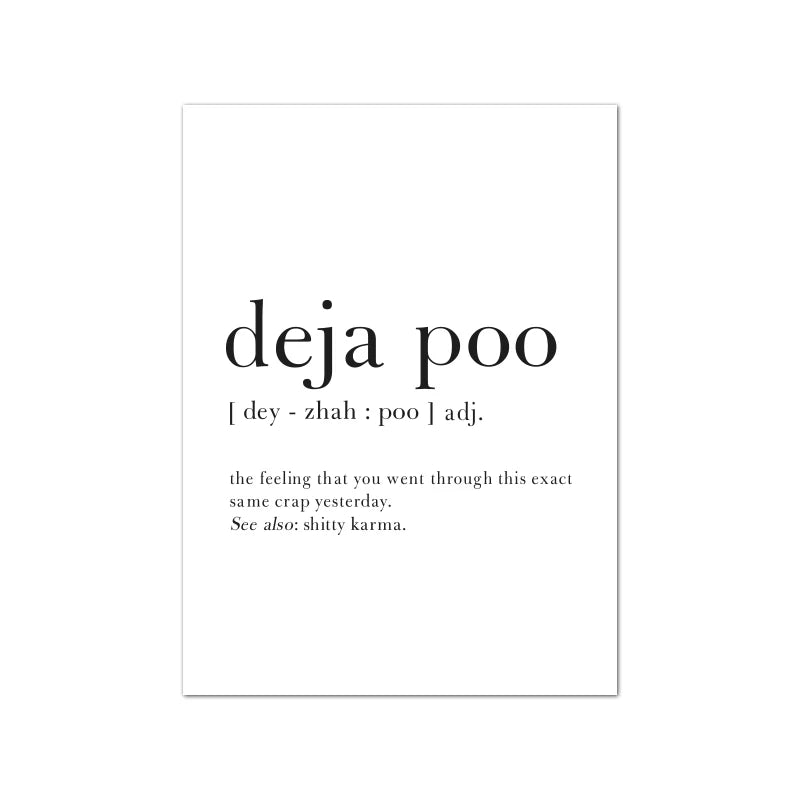 Funny Bathroom Sign Canvas Prints And Poster Let that Sh*t Go Quote Toilet Art for Men Painting Wall Picture Bathroom Decor