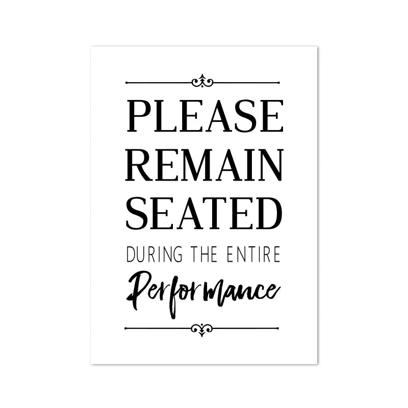 Funny Bathroom Sign Canvas Prints And Poster Let that Sh*t Go Quote Toilet Art for Men Painting Wall Picture Bathroom Decor