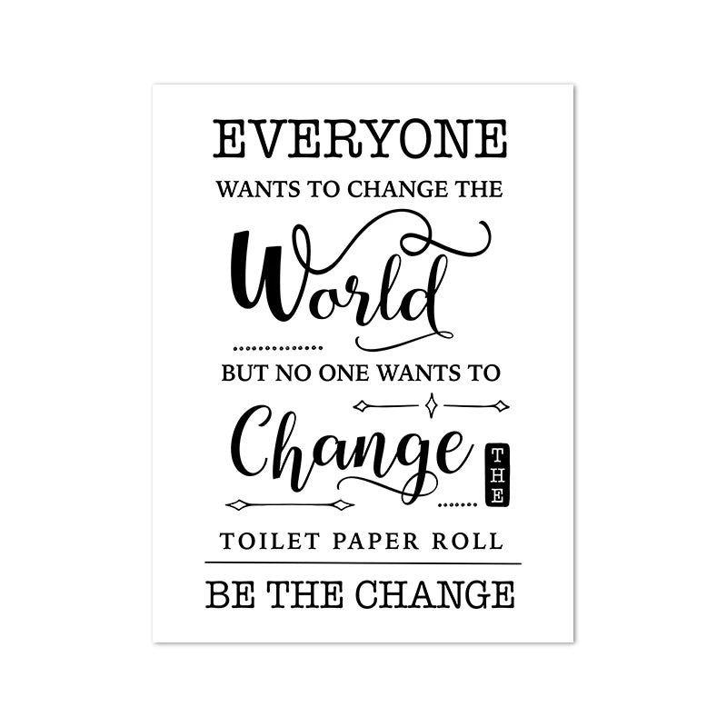 Funny Bathroom Sign Canvas Prints And Poster Let that Sh*t Go Quote Toilet Art for Men Painting Wall Picture Bathroom Decor
