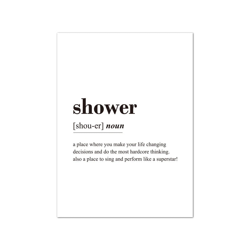 Funny Bathroom Sign Canvas Prints And Poster Let that Sh*t Go Quote Toilet Art for Men Painting Wall Picture Bathroom Decor