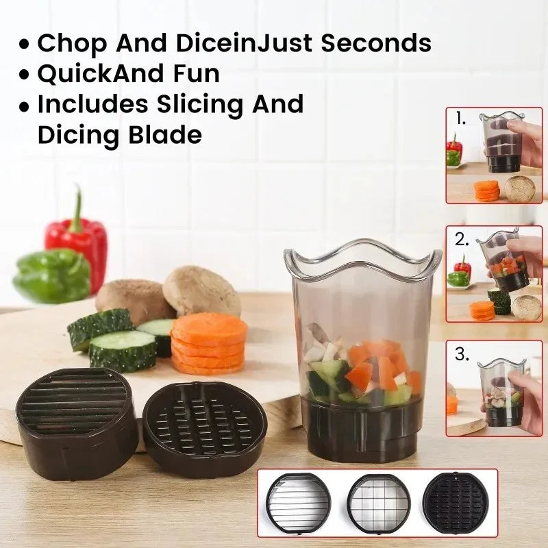 Precision Fruit Slicer Removable Blades Multi Function Kitchen Tool for Strawberries Bananas Vegetables Easy Dishwasher