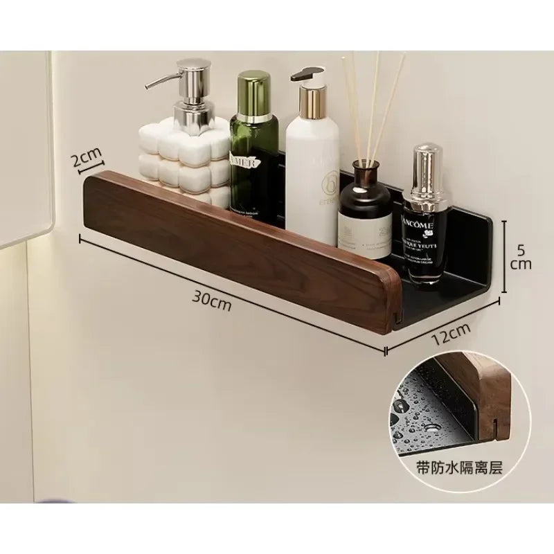 Bathroom Storage Wall Mount Shampoo Makeup Storage Holder Bathroom Accessories No Drilling Wall Shelf Shower Holder For WC