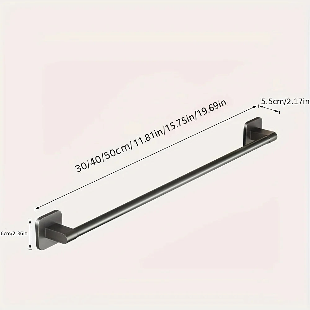 2pcs Bathroom Towel Rack Wall Mounted Towel Rack Saves Space Towel Rack Kitchen Storage Modern Decoration Without Drilling Holes