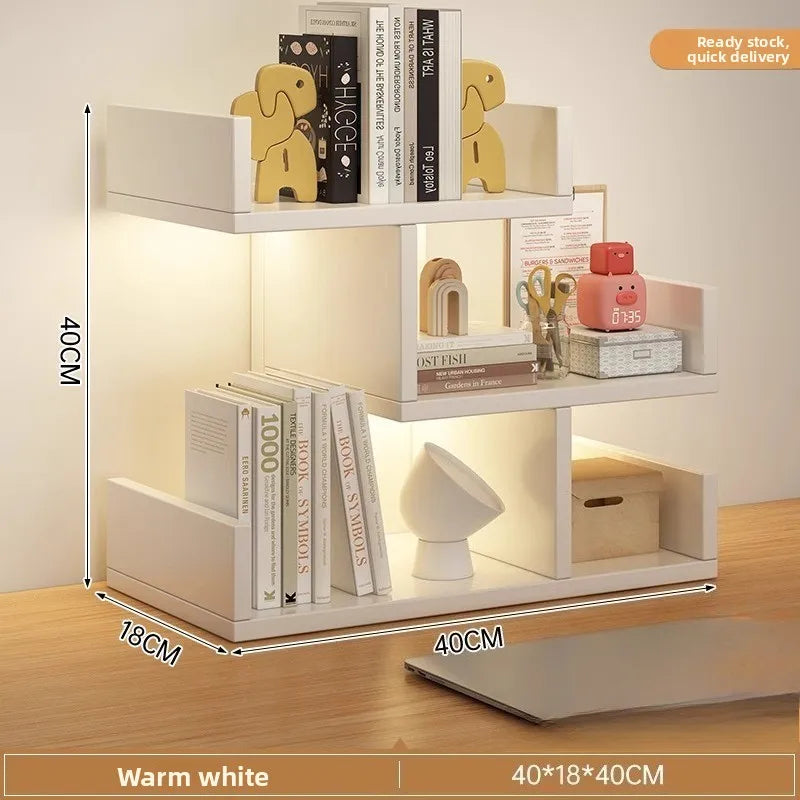Firm Desktop Bookshelf Simple Shelf Storage Shelf Modern Simple Shelf Multi-layer Bookshelfsturdy and durable