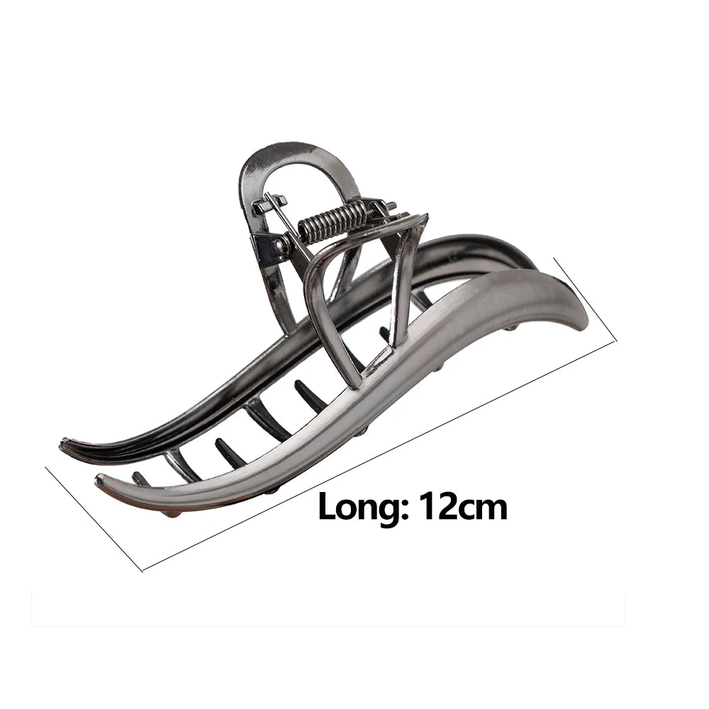 Women Alloy Hair Claw Barrettes Metal Hairpin Crab Hair Clips Bow Geometric Party Hair Accessories Women Girls Headwear Ponytail