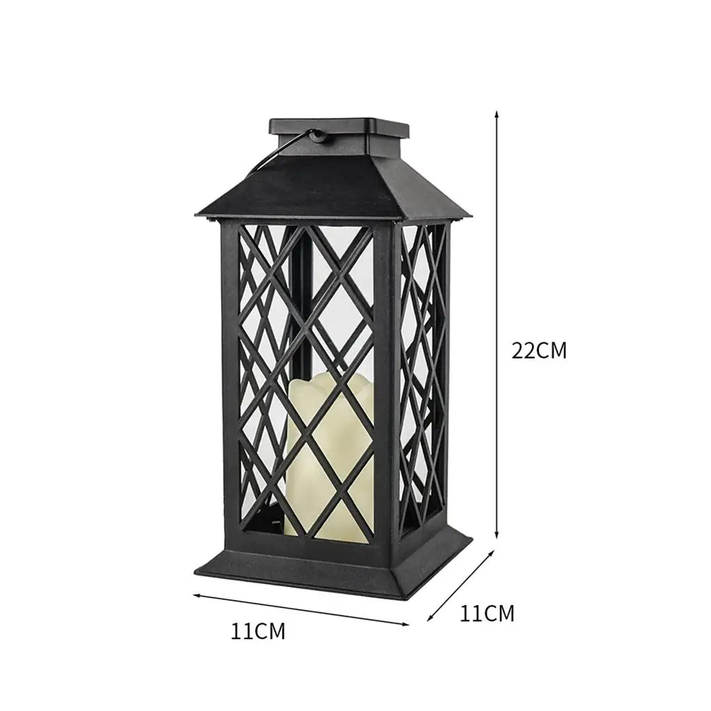 Outdoor Battery Light Windproof Durable LED Candlelight High Hardness Lightweight Camping Lamps Coated Surface Door Table
