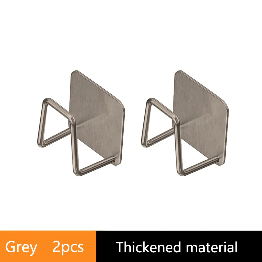 2-8 PCS Space Saving Kitchen Organizer:No Drill Wall Mounted Pot Lid Holder Under Cabinet Chopping Board Plate Storage Rack