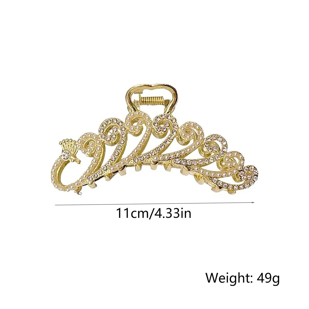 Elegant Gold Hollow Geometric Metal Hair Claw Vintage Hair Clips For Women Headband Hairpin Hair Crab Hair Accessories Gifts