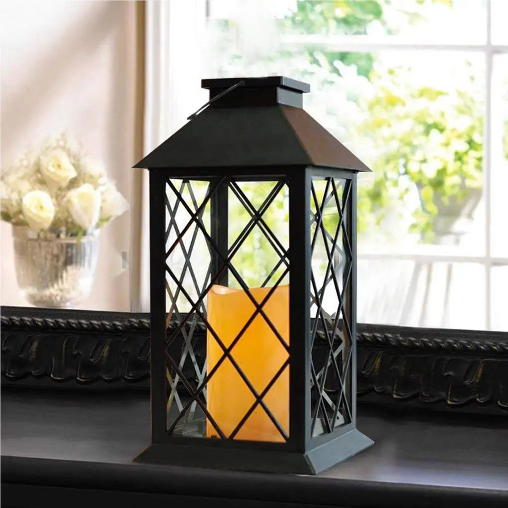 Outdoor Battery Light Windproof Durable LED Candlelight High Hardness Lightweight Camping Lamps Coated Surface Door Table