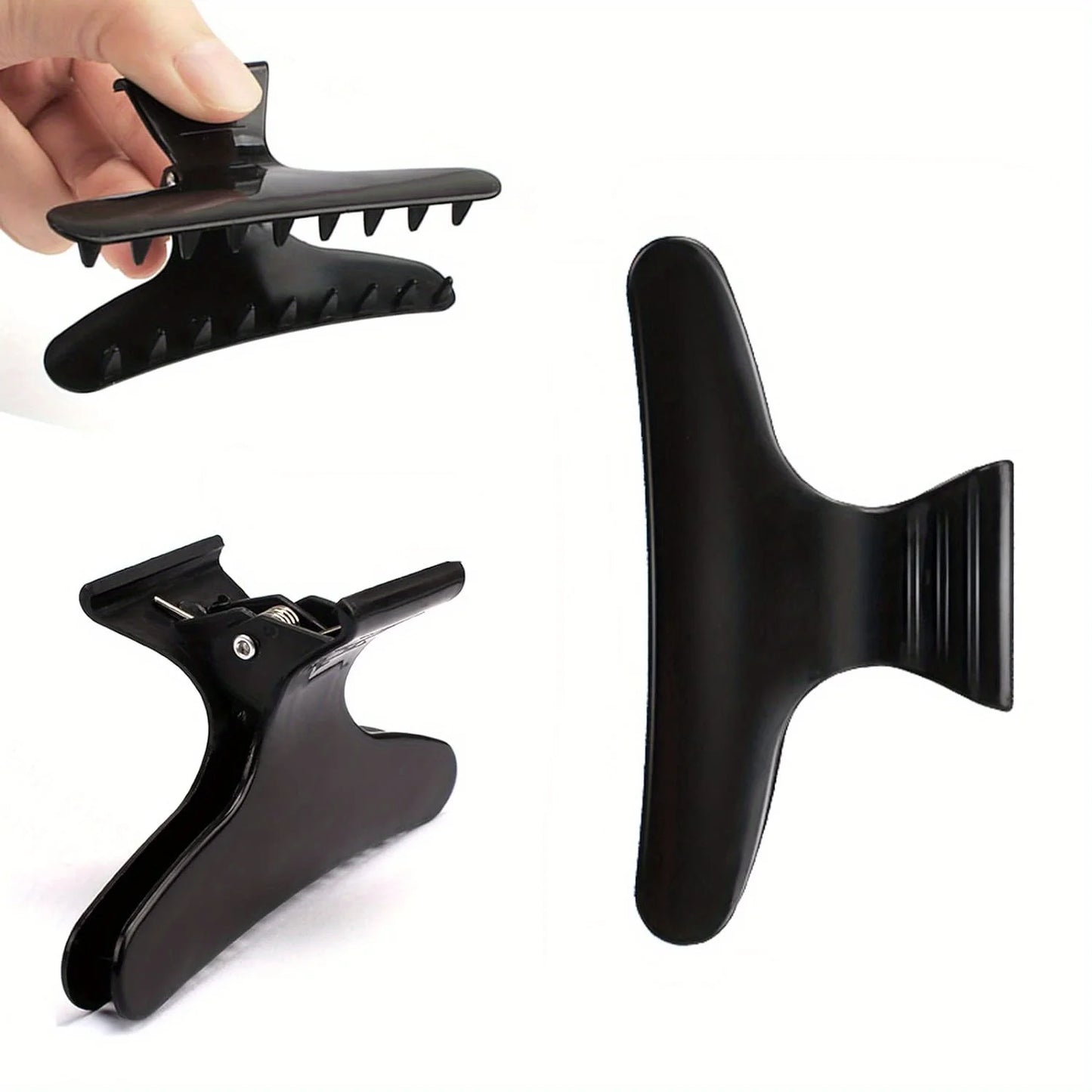 12pcs Butterfly Holding Hair Clip Hair Section Claw Clamps Hairdressing Tool for Cutting Hairdressing butterfly clip grab salon