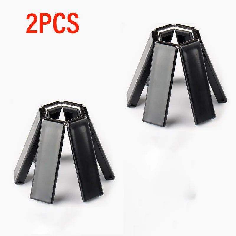 2PCS Foldable Pot Trivets Heat-resistant Pad Coaster Anti-scald Table Insulation Holder Collapsible Cross Design Kitchen Tools