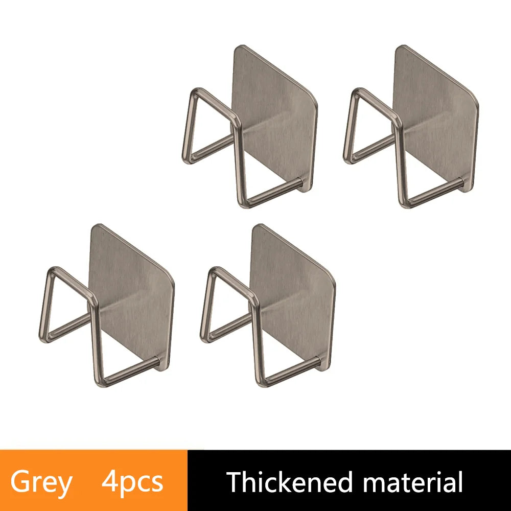 2-8 PCS Space Saving Kitchen Organizer:No Drill Wall Mounted Pot Lid Holder Under Cabinet Chopping Board Plate Storage Rack