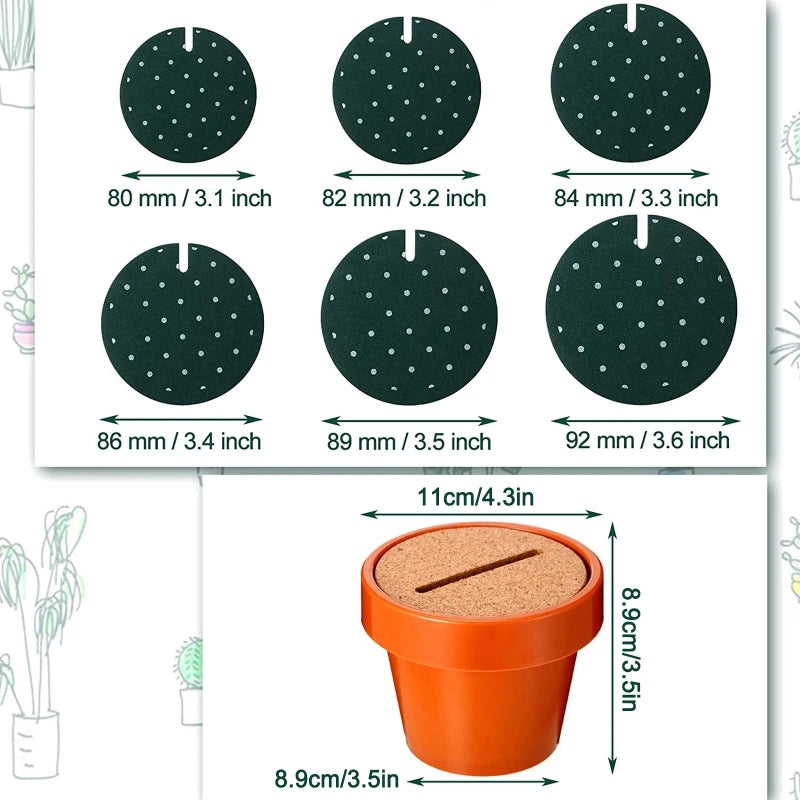 Cactus Household Heat Insulation EVA Non Slip DIY Friendly Hot Drink Cup Pad Placemat for Desktop Decoration T21C