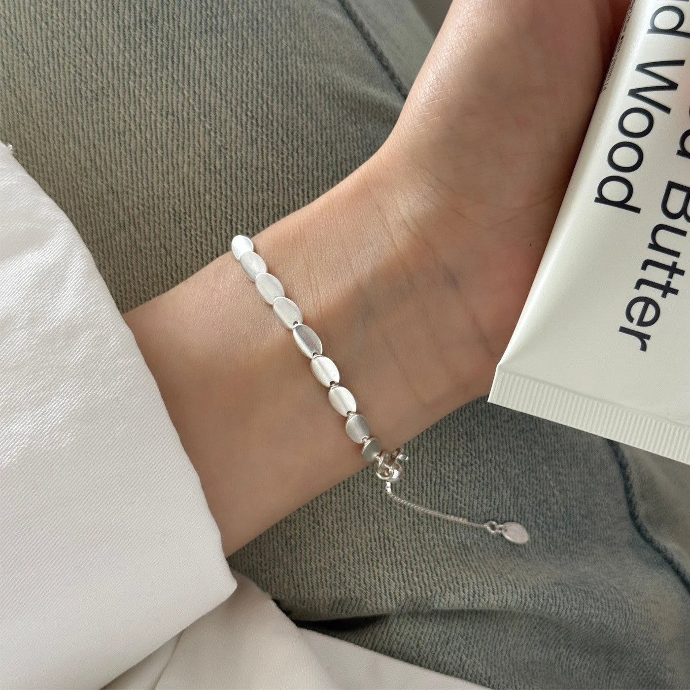 925 Sterling Silver Bracelet Geometric Cube Circle Punk Asymmetric Beaded For Woman Girl Fashion Jewelry Gift Dropship Wholesale