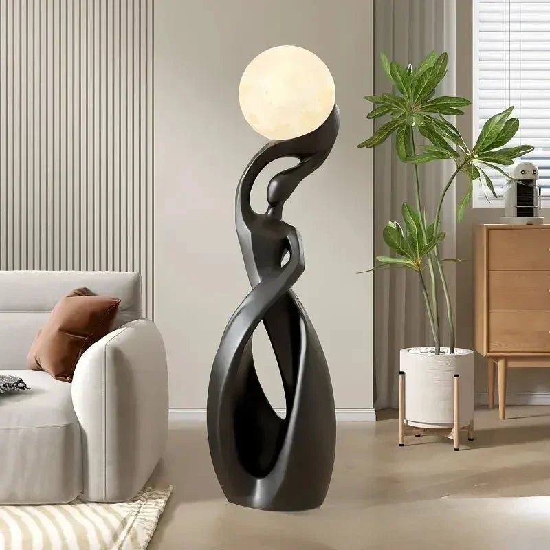 Creative Art Living Room LED Floor Lamp Next to TV Cabinet Home Decoration Sculpture Abstract Nordic Bedroom Lighting Fixtures