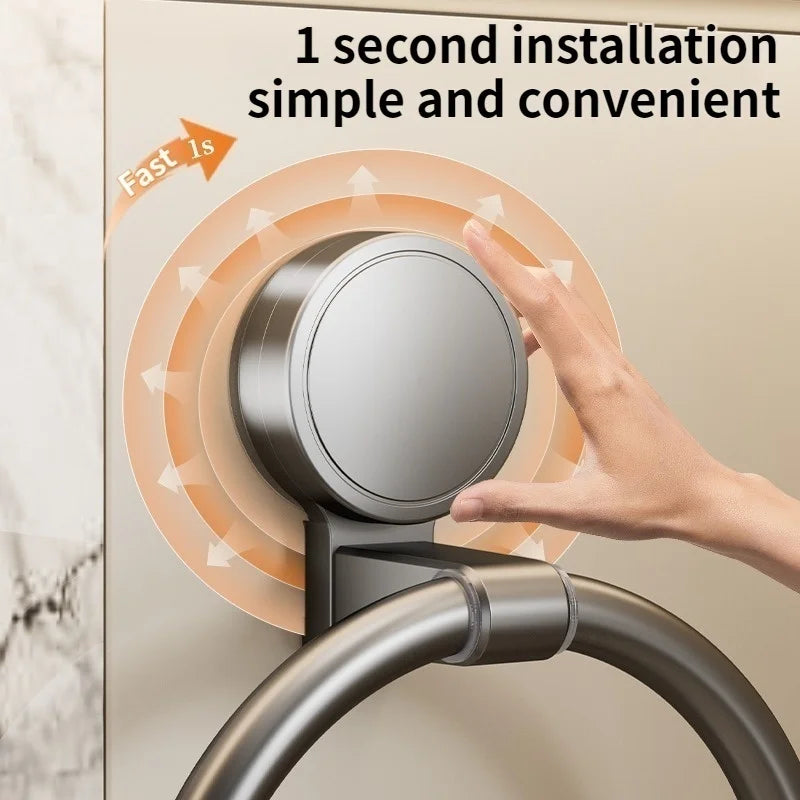 No Need To Drill Suction Cup bathroom towel ring Kitchen rag rack toilet wall hanging hand towel ring kitchen rag rack