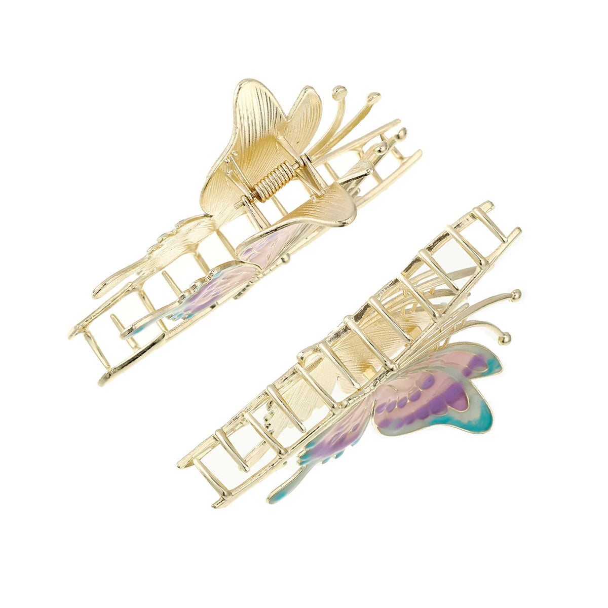 10cm Metal Butterfly Hair Claw Clip Fashion Shark Hair Clip for Women Girls Hair Accessories