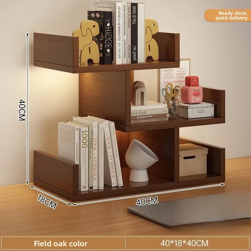Firm Desktop Bookshelf Simple Shelf Storage Shelf Modern Simple Shelf Multi-layer Bookshelfsturdy and durable
