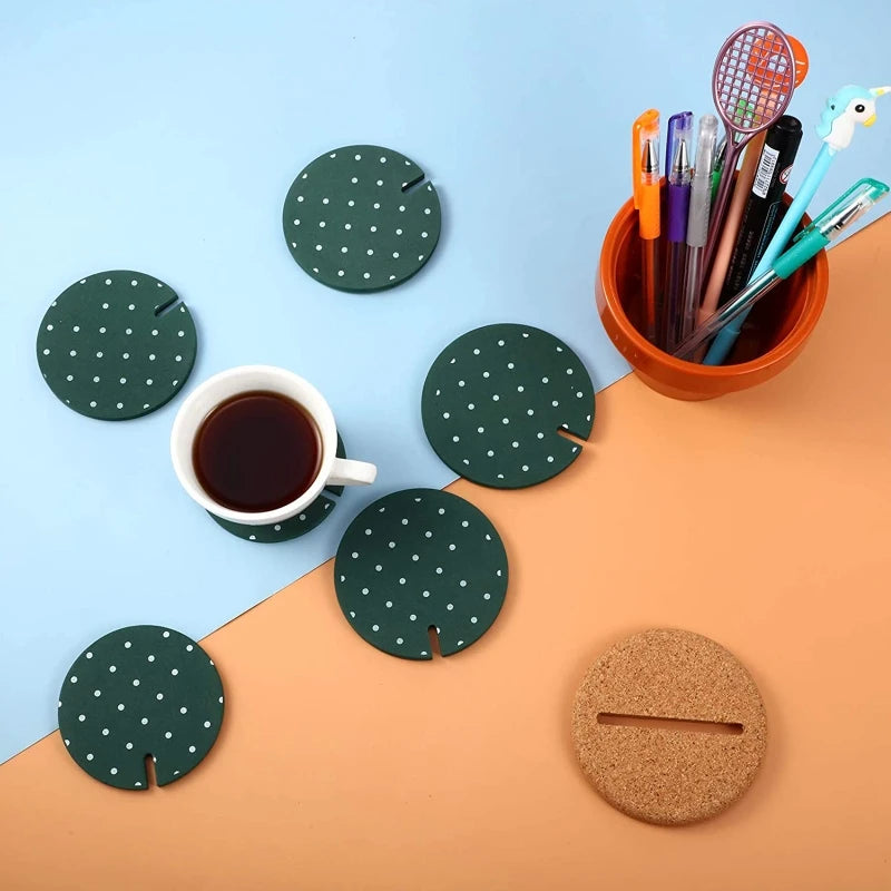 Cactus Household Heat Insulation EVA Non Slip DIY Friendly Hot Drink Cup Pad Placemat for Desktop Decoration T21C