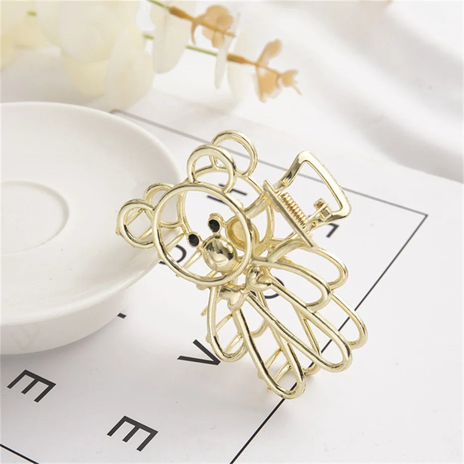 Fashion Irregular Metal Hair Claw Vintage Hair Clips Crab Hairpin Simple Geometric Barrettes Headband Hair Accessories Headwear