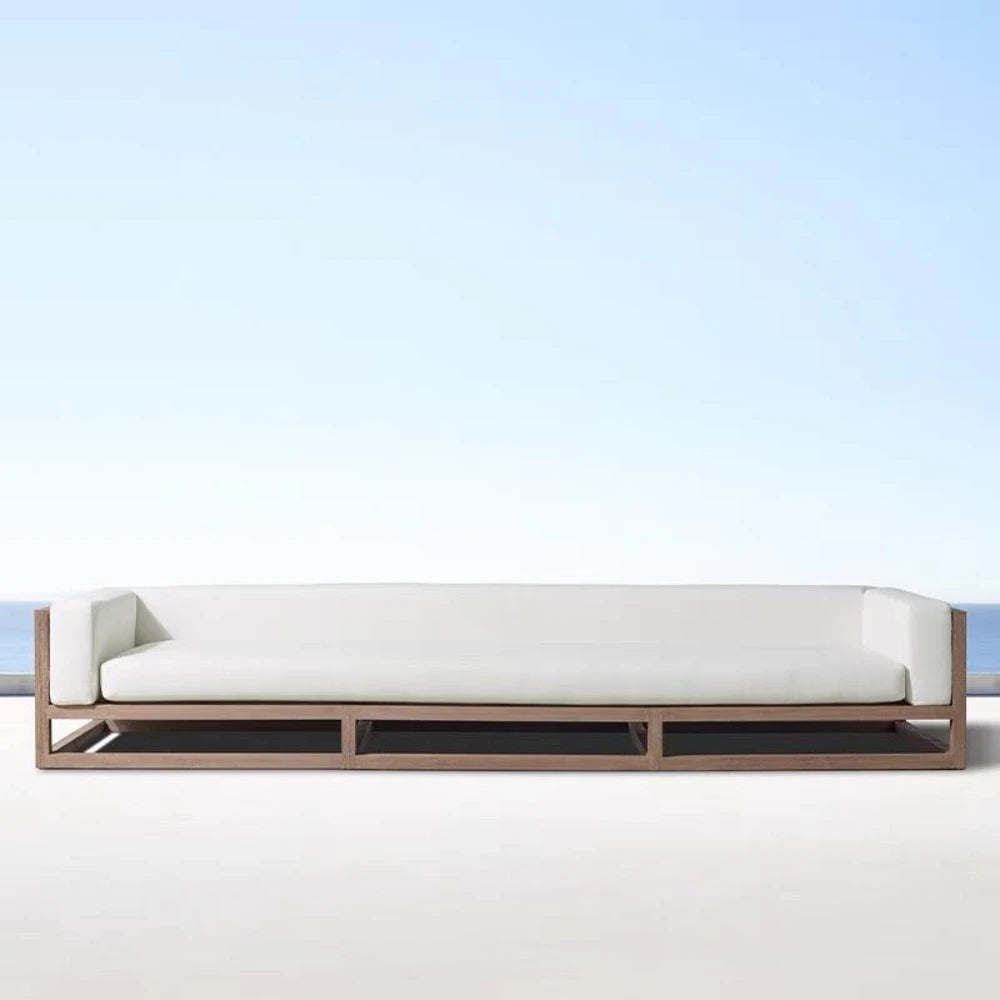 Modern Outdoor Furniture Waterproof Rattan Aluminum Frame Patio Sectional Sofa Set for Garden Living Room Courtyard