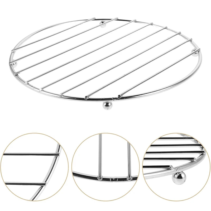 LMETJMA Stainless Steel Trivets Heat Resistant Insulated Hot Pads Table Dish Mat Tableware Placemat Dining Table Decor JT428