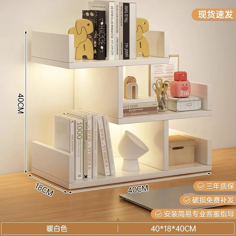 Firm Desktop Bookshelf Simple Shelf Storage Shelf Modern Simple Shelf Multi-layer Bookshelfsturdy and durable