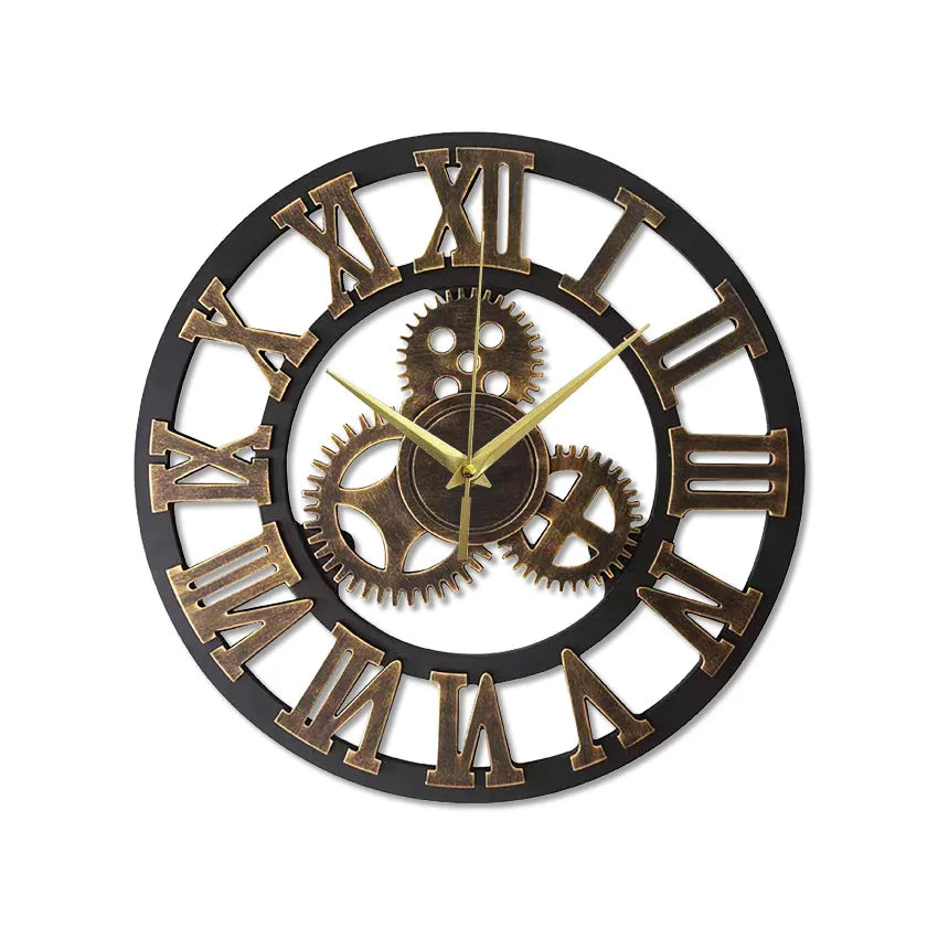 New Transparent Acrylic Wood Grain Wall Clock High Quality Luxury Wall Decoration Clocks for Living Room Bedroom Office Home