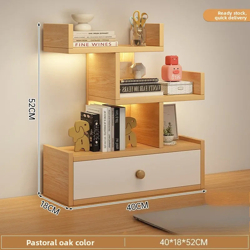 Firm Desktop Bookshelf Simple Shelf Storage Shelf Modern Simple Shelf Multi-layer Bookshelfsturdy and durable