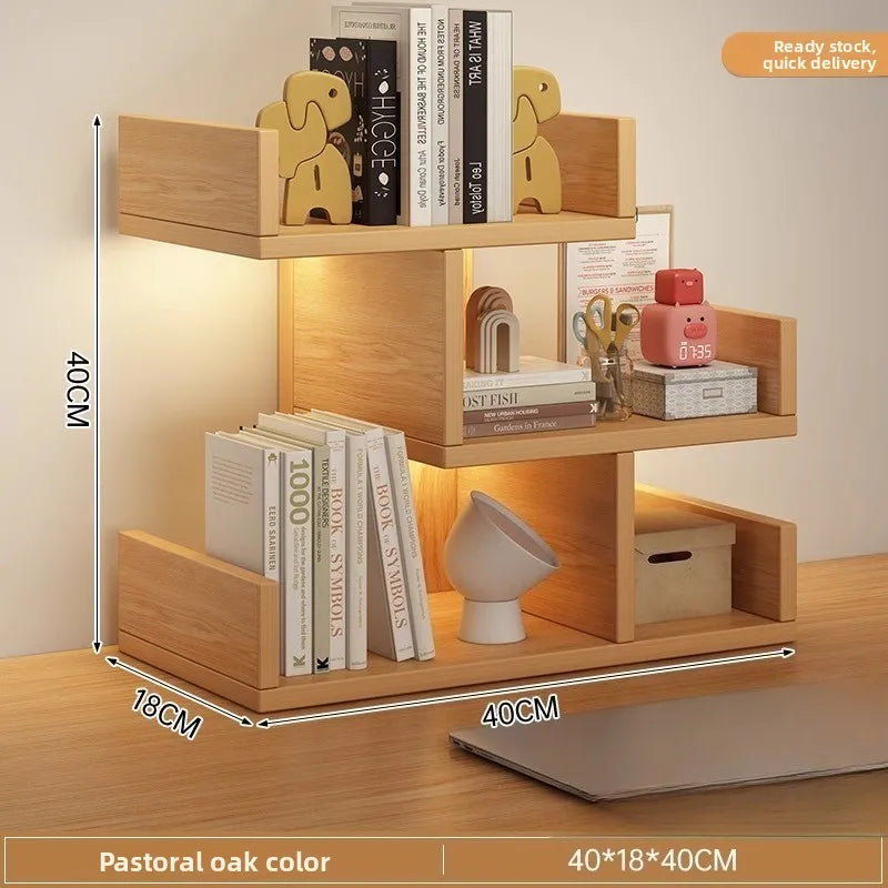 Firm Desktop Bookshelf Simple Shelf Storage Shelf Modern Simple Shelf Multi-layer Bookshelfsturdy and durable