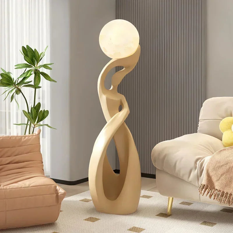 Creative Art Living Room LED Floor Lamp Next to TV Cabinet Home Decoration Sculpture Abstract Nordic Bedroom Lighting Fixtures