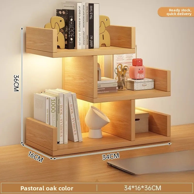Firm Desktop Bookshelf Simple Shelf Storage Shelf Modern Simple Shelf Multi-layer Bookshelfsturdy and durable